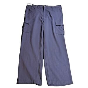Steelguard FR Performance Cargo Pants Mens 42x30 Navy Flame Resistant Workwear